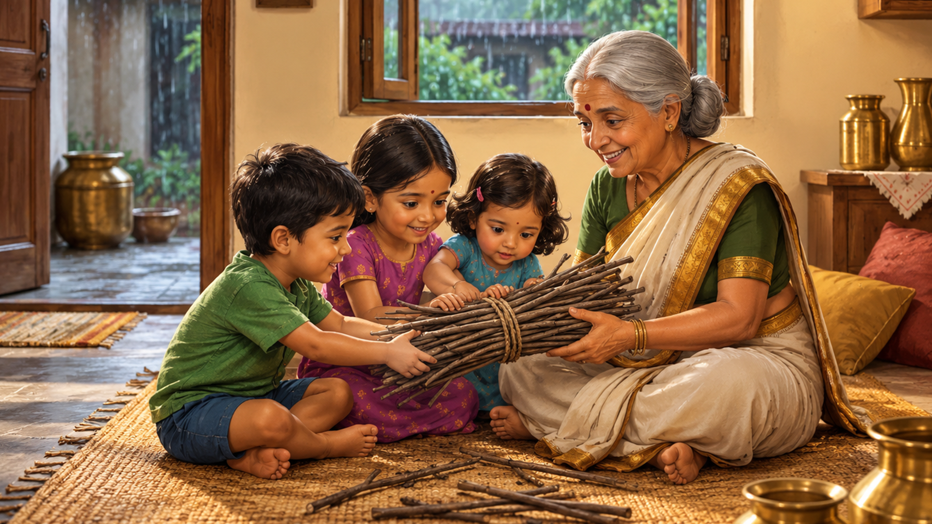 The Bundle of Sticks &ndash; Grandmother&rsquo;s Rainy&ndash;Day Stick Bundle