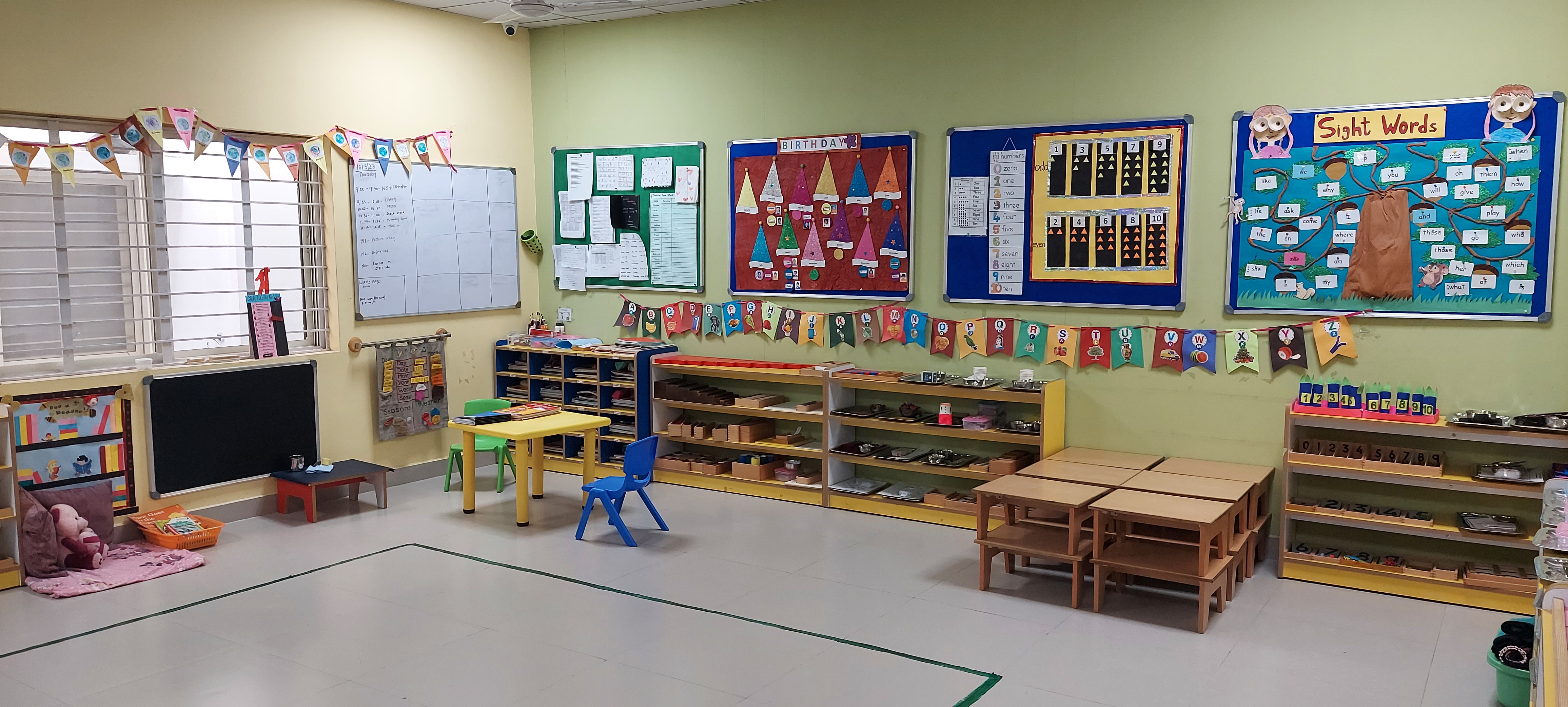 Main classroom at Linden Montessori
