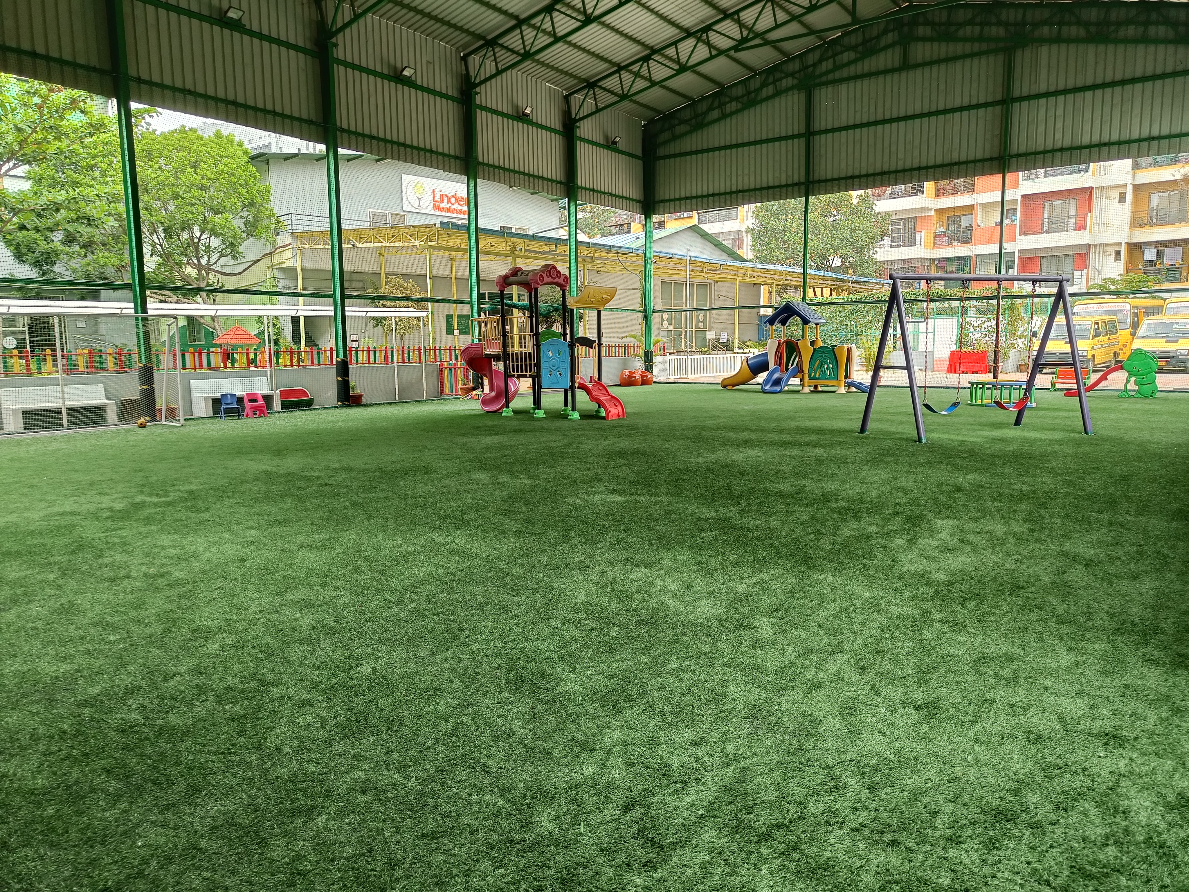 Spacious Outdoor Play Areas at Linden Montessori